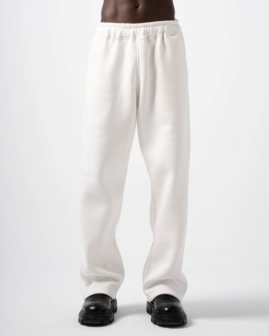 Basic White Baggy Sweatpants