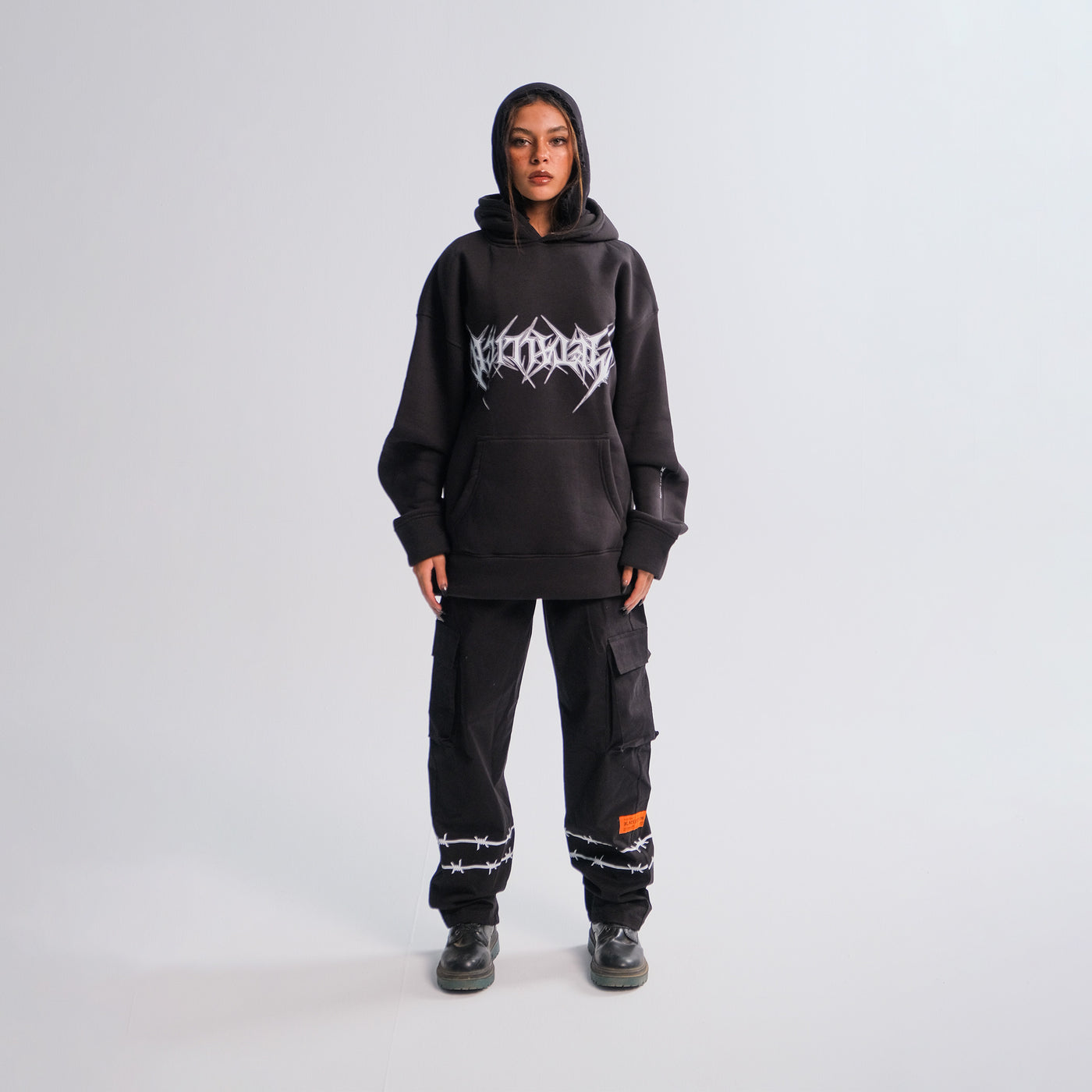 UNISEX METALIC HOODIE