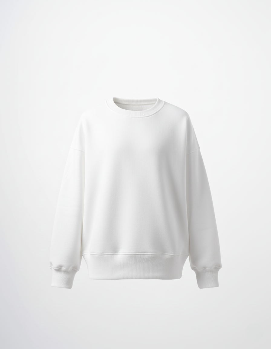Basic White Crewneck