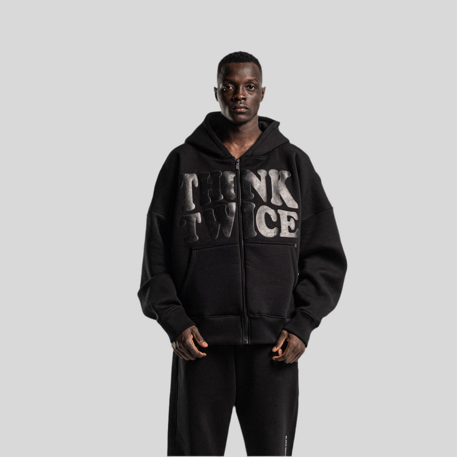 Think Twice Zip-Up - Black