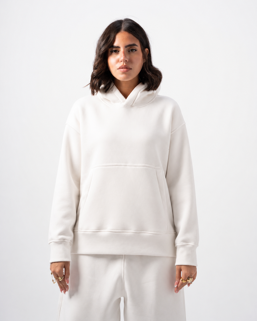 Basic White Hoodie