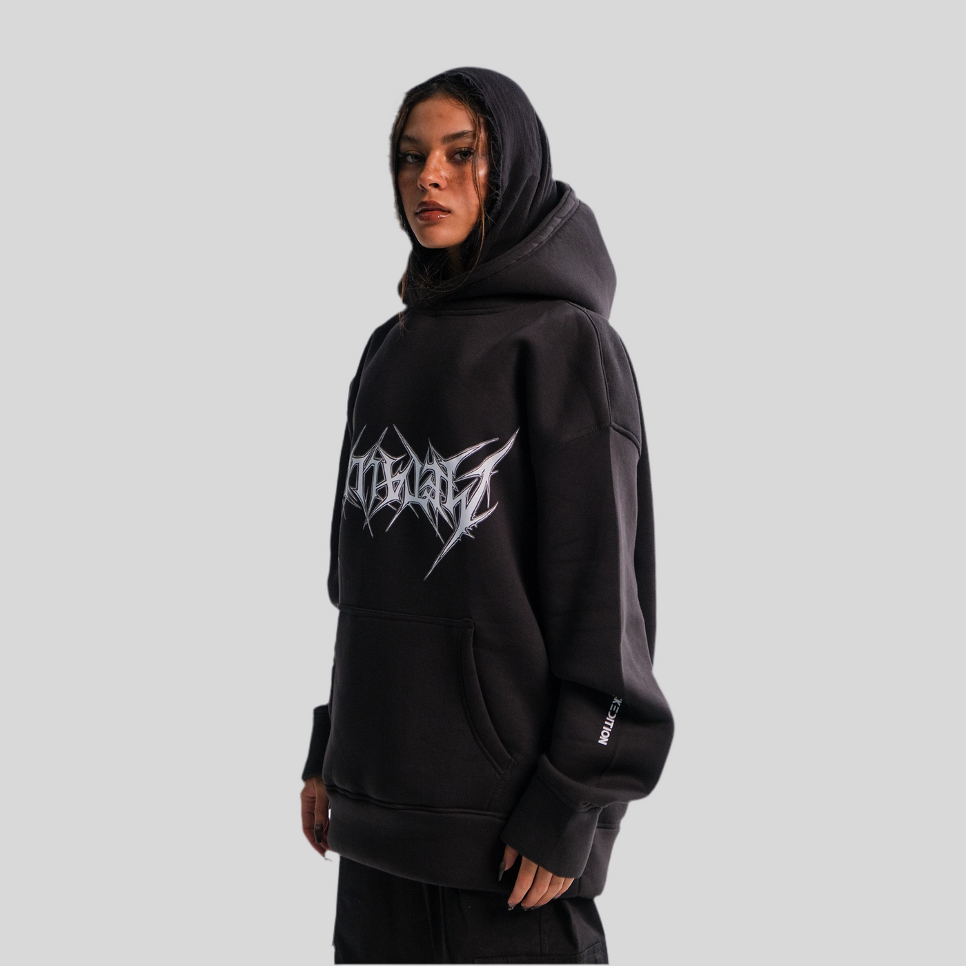 UNISEX METALIC HOODIE