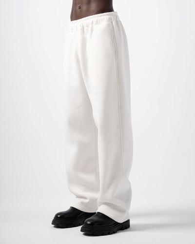 Basic White Baggy Sweatpants