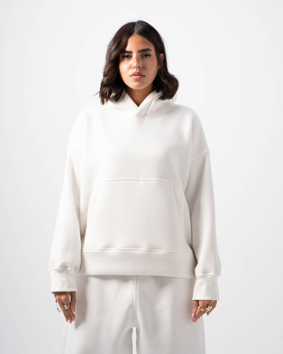 Basic White Hoodie