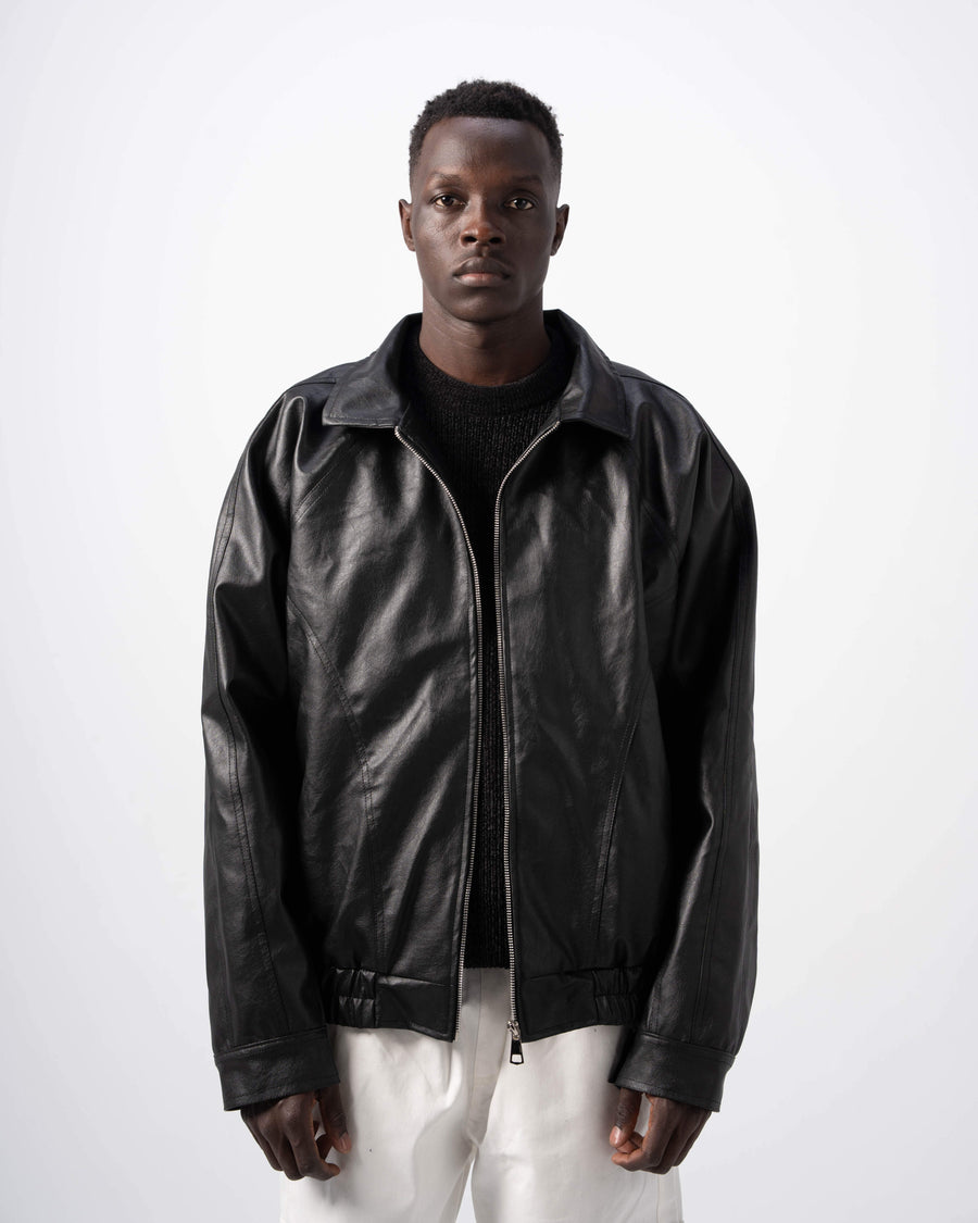 V5 Leather Jacket - Black