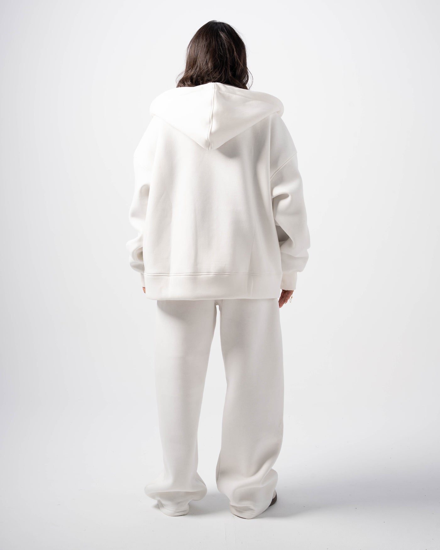 Think Twice Zip Up  - White