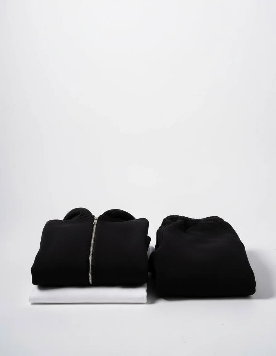 Zip-Up Set (Black)